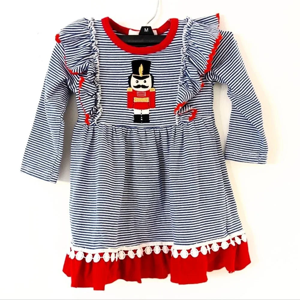 Marie Nicole Christmas Nutcracker Long Sleeve dress